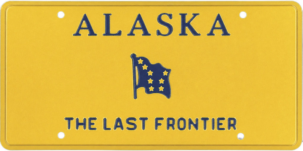Alaska license plate