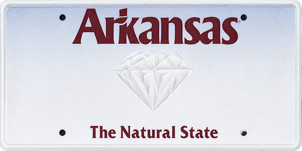 Arkansas license plate