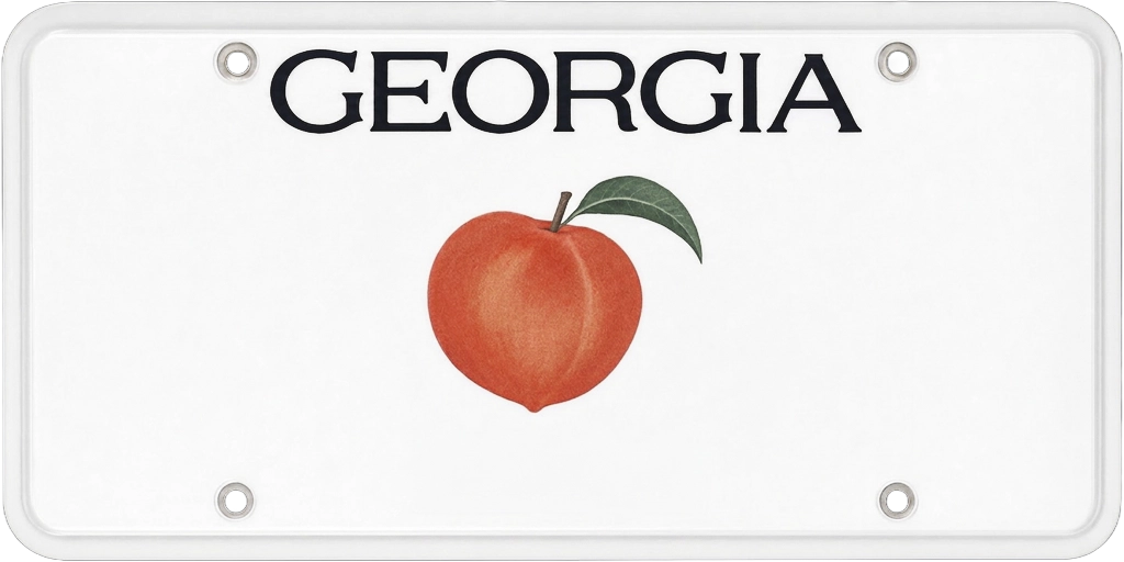 Georgia license plate