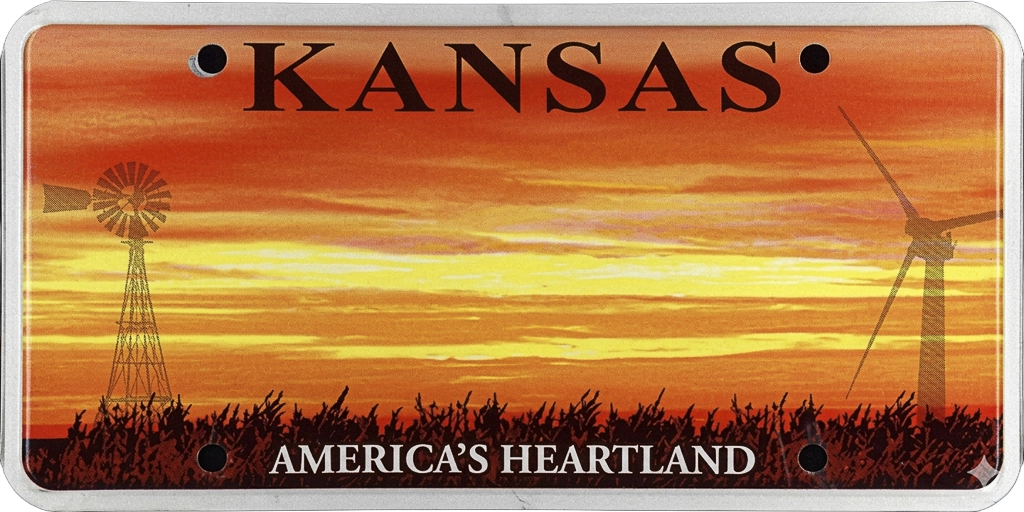 Kansas license plate