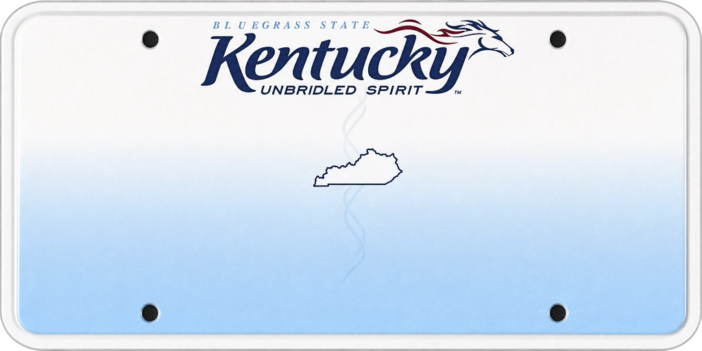 Kentucky license plate