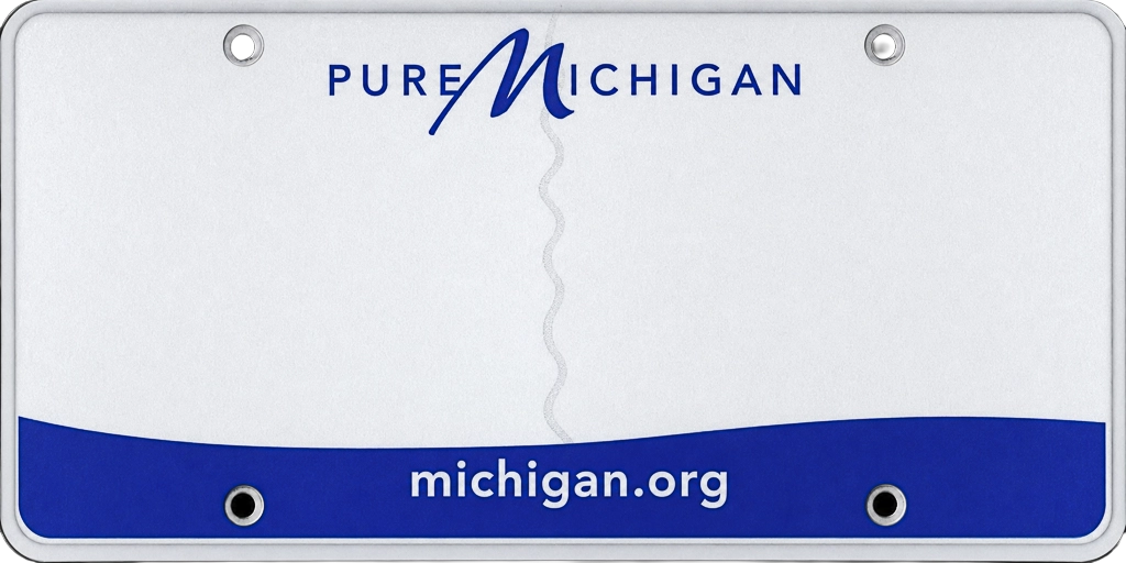 Michigan license plate