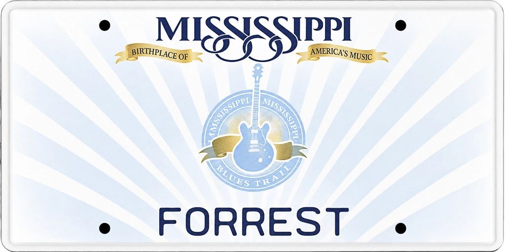 Mississippi license plate