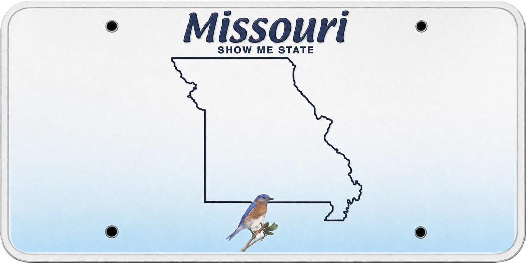 Missouri license plate