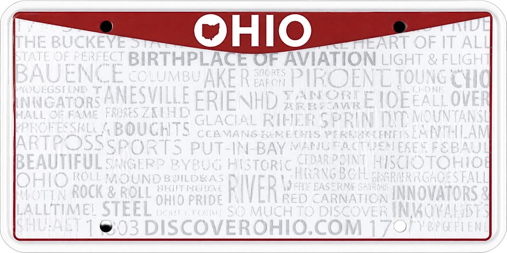 Ohio license plate