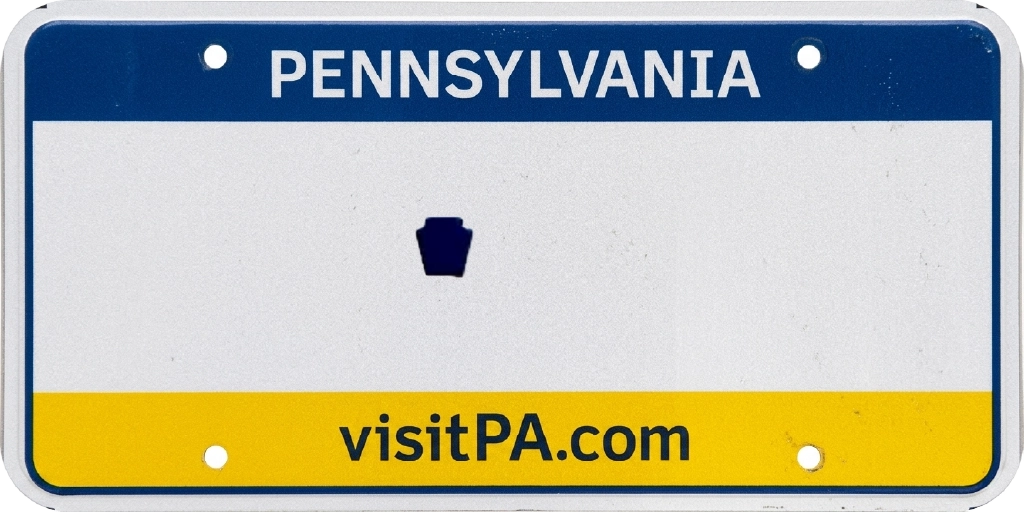 Pennsylvania license plate