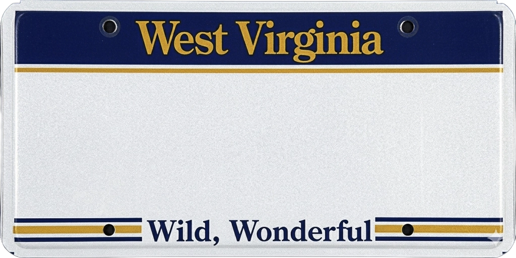 West Virginia license plate